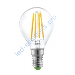 Светодиодная лампа груша  Filament  Е14-4W/220V/360°, 420-480lm