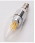 Светодиодная лампа свеча  Filament  NEW Е14-4W/220V/360°, 420-480lm