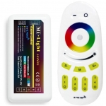 WiFi контроллер RGB+W для LED, 4 зоны, 12÷24В, 4*6А (24А), с сенсорным пультом